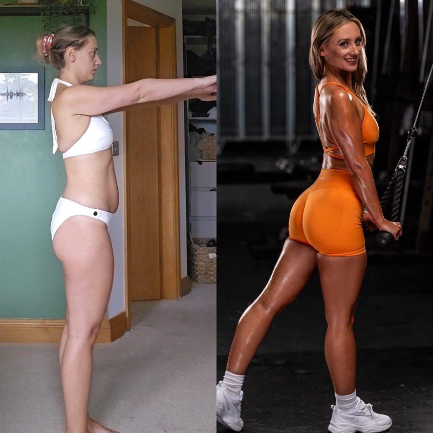 Anya — before and after transformation photos, mum of 2, photoshoot prep