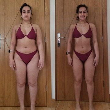 Meera — before and after transformation photos, -11kg dropped and maintained afterwards
